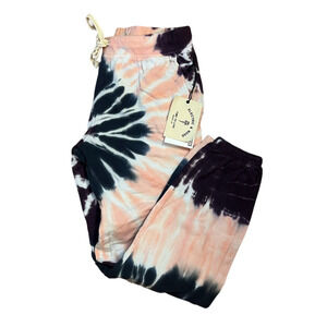 NWT $158 Electric & Rose Vendima Tie Dye Pink Purple Sweatpants Joggers Size XS